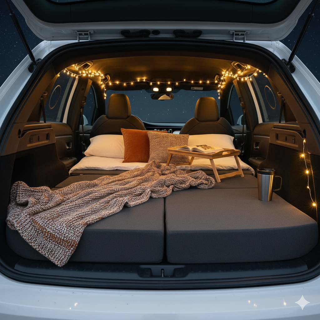 Auswahl an Camping-Matratzen für Tesla